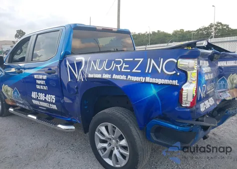 2022 Chevrolet Silverado 1500 2Wd Short Bed Custom из США, поврежденный, VIN 3GCPABEK6NG538545